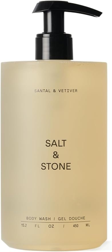 SALT & STONE Antioxidant-Rich Body Wash - Santal & Vetiver | Cleanse, Nourish & Soften Skin (15.2 fl oz)