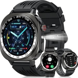 Soudorv Smart Watch for Men Women (Answer/Make Call), 1.43"HD AMOLED Touchscreen